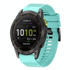 For Garmin Enduro 3 26mm Quick Release Silicone Strap Mint Green