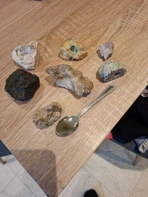 Gemischte Mineral & Kristall Proben Sammlung Lot - Achat Geode Quarz Kupfer Erz