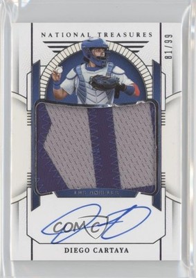 2024 Panini National Treasures 81/99 Diego Cartaya #PMS-DC Auto 0a3