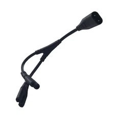 Figure 8 1 in 2Out Power Cable, IEC320 C8 to 2X C7 Y Split Power Cord