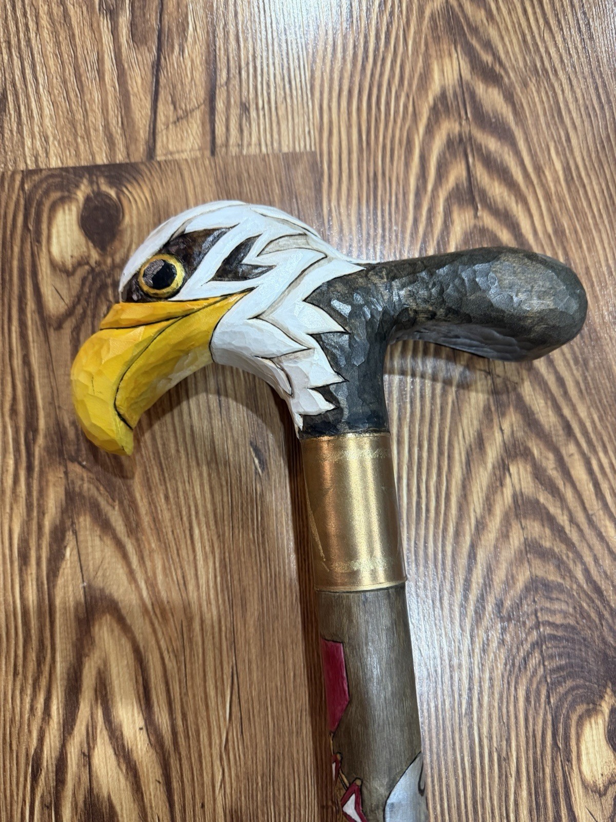 Vintage Us Army Colonel Award Walking Stick American Eagle Cane Rare 37 ’in image 7