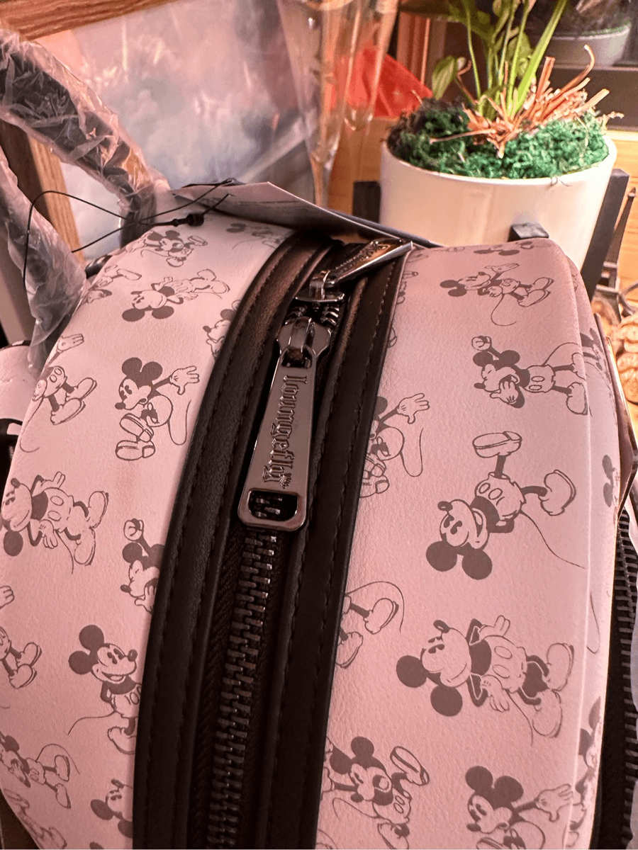 Disney Mickey Mouse Steamboat Willie Loungefly Mini Backpack + Wallet  Disney100 Disney Mickey Mouse Steamboat Willie Loungefly Mini Backpack  main image 3