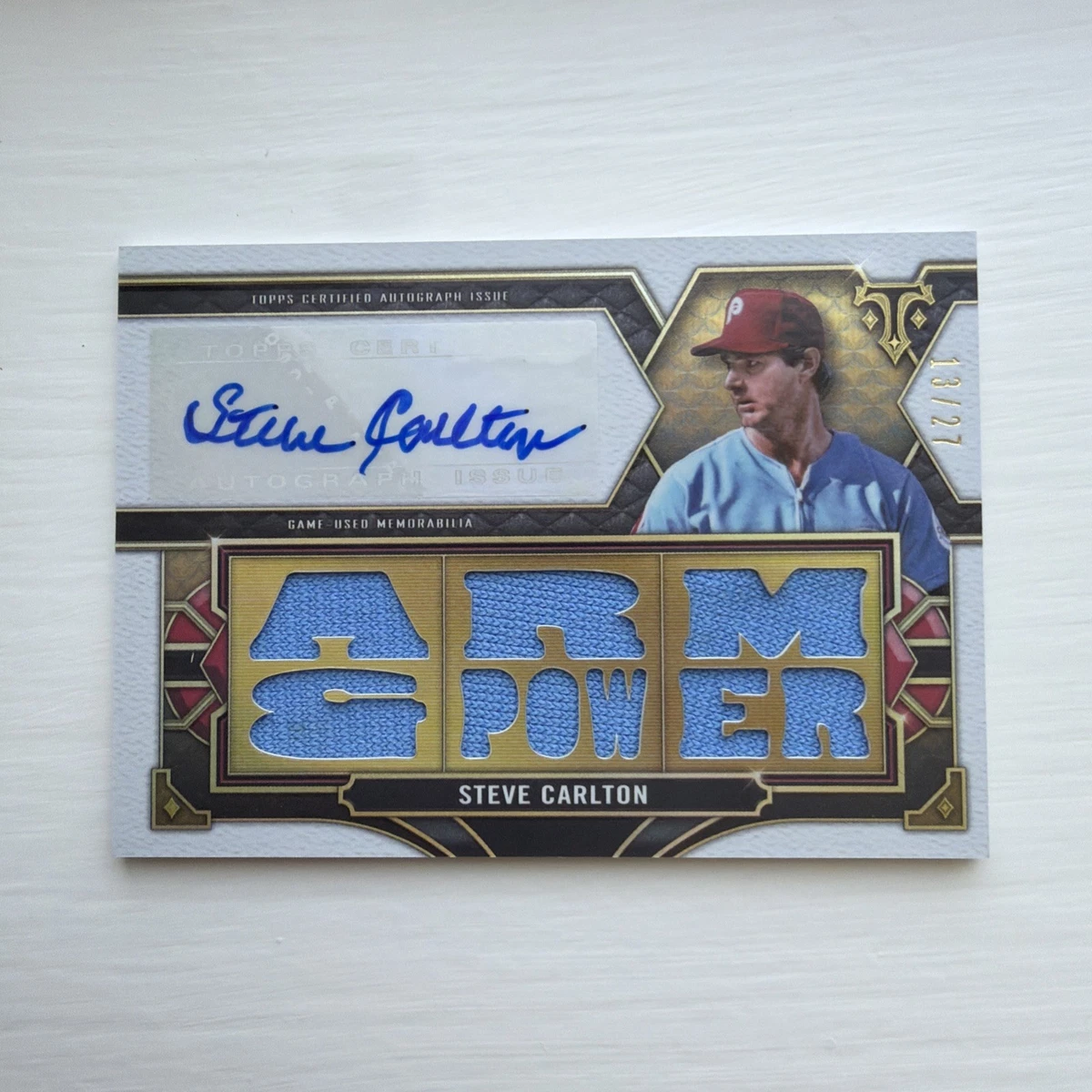 Topps Steve Carlton Baseball Serial Numbered Sports Trading Cards