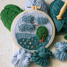 6 Pieces Embroidery Hoops 3 Inch to 10 Inch Cross Stitch Hoop Small Embroider...