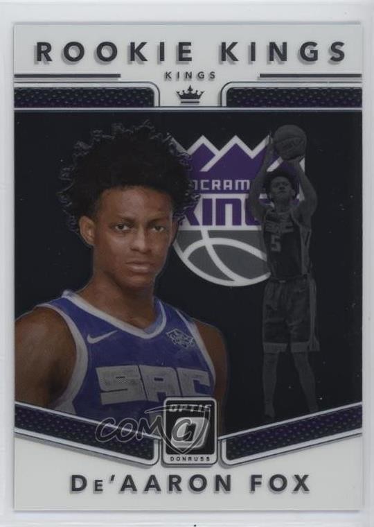 2017-18 Panini Donruss Optic Rookie Kings De'Aaron Fox #5 RC 12g7