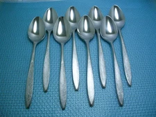 EKCO Eterna CORSAIR Set of 8 NEW Teaspoons 6 3/4" Stainless Japan Flatware