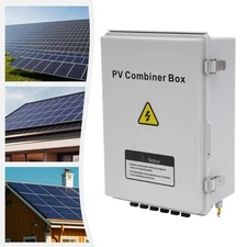 6 String Solar PV Combiner Box 63A Circuit Breaker Junction Box for Solar Panels