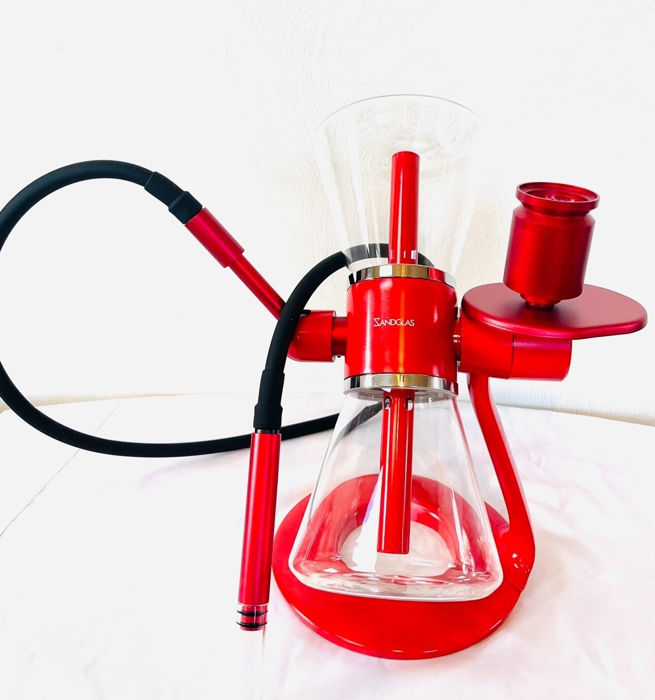 Gravity Bong Sandglass Gravity Hookah Shisha Water Pipe 360 Rotating