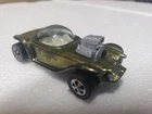 Hot Wheels Redline 1968 Beatnik Bandit US Olive w White Interior *Nice*