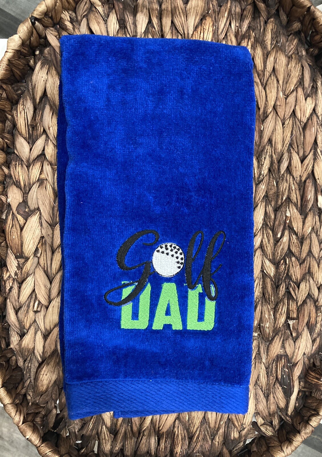 Dad Golf Towel- Dad Golf Towel- Fathers Day Gift- Golf Gifts
