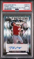2023 Leaf Metal Tommy Troy 1st Round Gems Auto Silver Pulsar 1/6 PSA 10