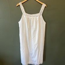 Vintage Fancee Free Nightgown White Large Womens