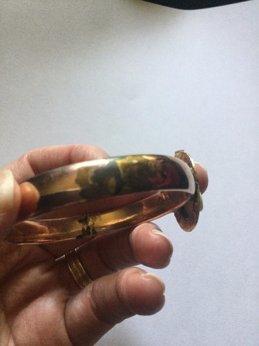 Vintage LS 10 K Gold-Filled Bracelet with Cameo as is - Picture 3 of 8