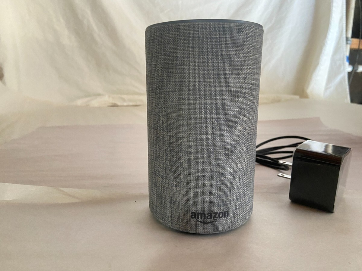 Amazon Echo (2nd Generation) Smart Assistant - Heather Grey Fabric
