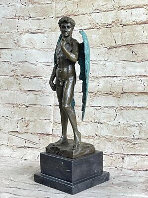 Michael Angelo Hautfarben Fairy Mystisch Messingskulptur Art Déco Hot Guss Logos