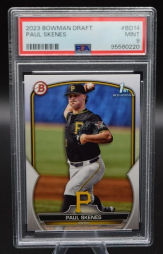2023 Bowman Draft Paul Skenes 1st Paper Prospects Card #BD14 PSA 9 Pirates