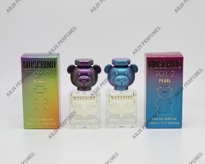 Moschino Toy 2 Pearl 0.17oz (5ml) Mini EDP (Lot of 2) for women