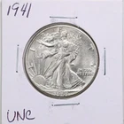 1941 50C Walking Liberty Half Dollar in UNC Condition #5123