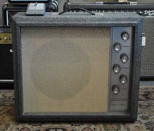 1960's Silvertone Model 1482 1x12" Combo Amplifier Silver