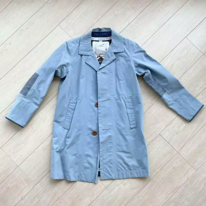 VISVIM GORE-TEX MIES COAT Men Light blue Size 1 Made in Japan Used from Japan