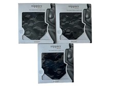 B-Six Nippies Basic Heart Pasties 2-Pack Black Heart Size C Lot Of 3 Packs