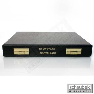 Schaubek Numismatik Münzkollektion Münzkassette BRD - 100,- Euro-Gold Gedenkmünz