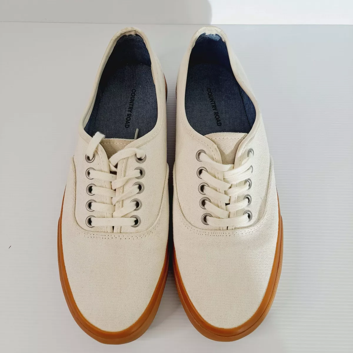 COUNTRY ROAD White Casual Loafer Shoe Size EU 41 Mens AU 7 UK 7