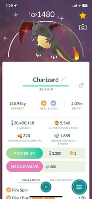 SHINY ✨ CHARMANDER OR DARK CHARIZARD!!! ✨ - PKMN GO!!! - NON REGISTERED!!! 