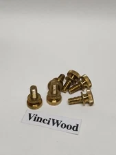  1/4 -20 x 1/2"(6) Solid Brass, Knurled Head Thumb Screws.Nice finish!