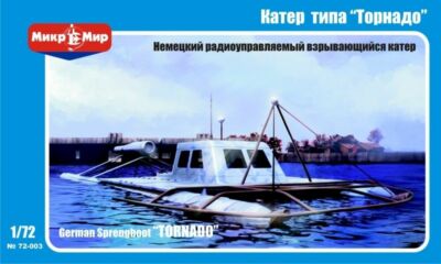 MikroMir 72-003 -  German sprengboot '' Tornado '' boat - 1/72 Scale Model Kit