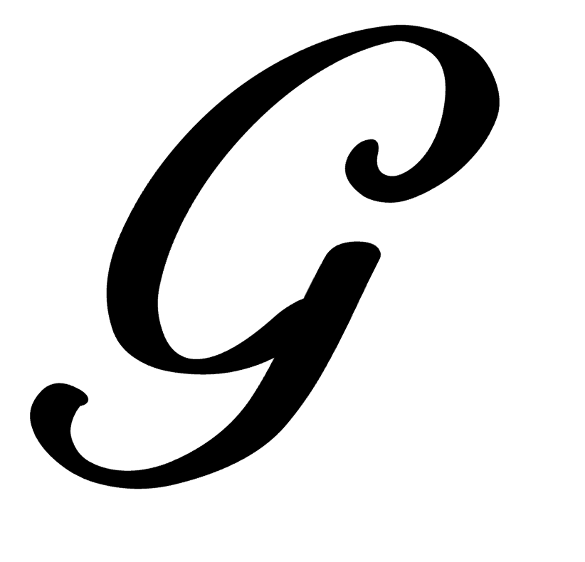 G Letter Monogram Initial Bella Font Vinyl Decal Sticker For Home Cup Car a1499