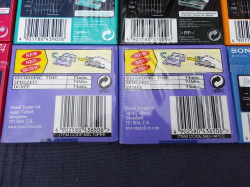 10 x Color Mini Discs Recordable NEU VERSIEGELT 8 x Sony 74 & 2 x Maxell 74 - Bild 14 von 15