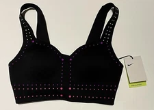 Nike Neon Stud High Support Sport Training Bra Size S
