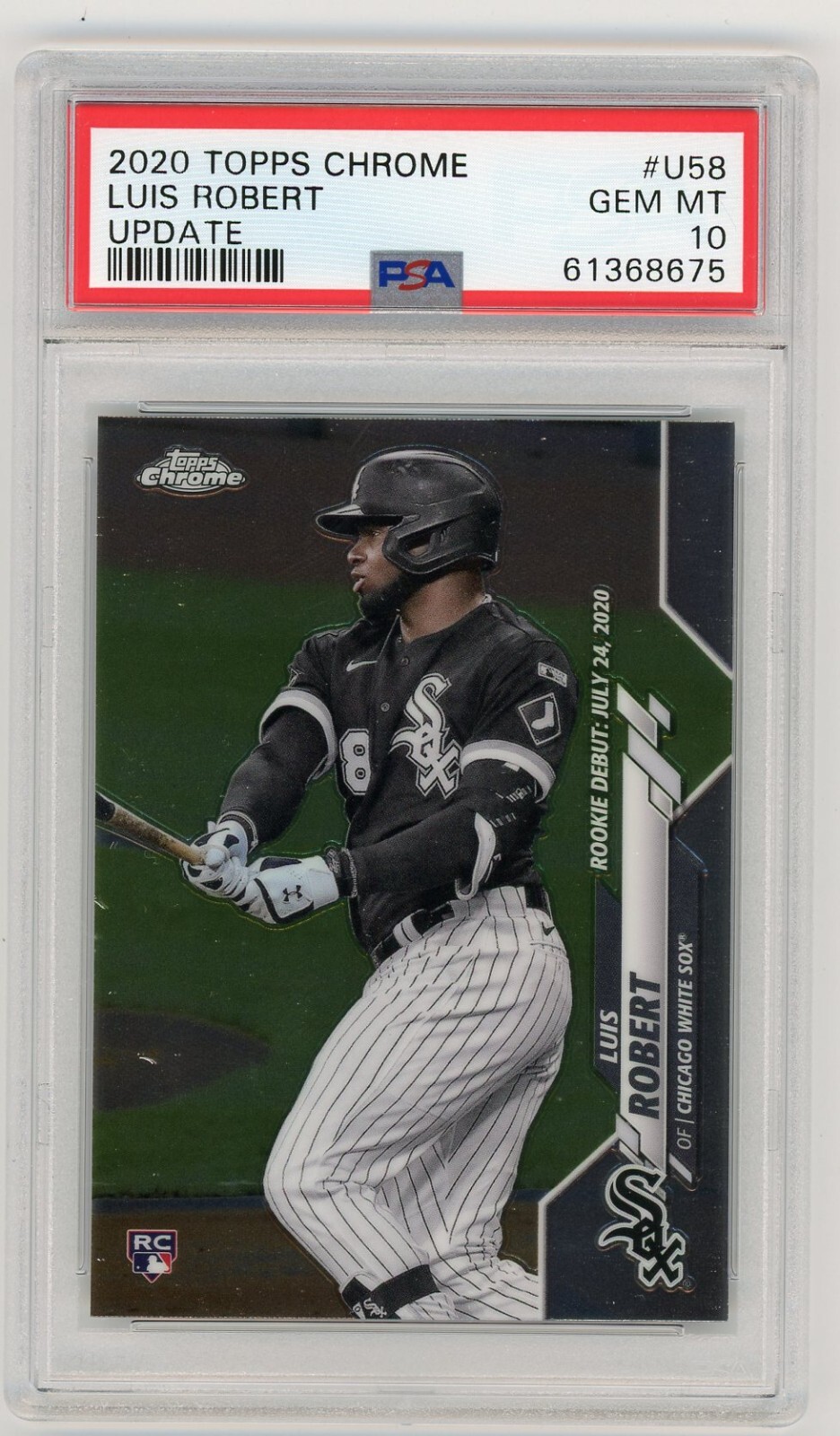 2020 Topps Chrome Update #U58 Luis Robert Rookie RC PSA 10 Gem Mint White Sox