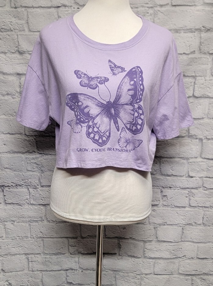 lilac butterfly top