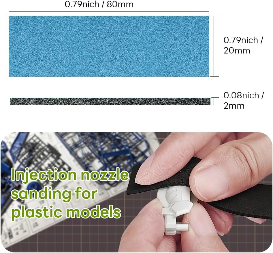 Stedi Sanding Sponge for Model Gundam Building, Hobby Model Tools Hand 