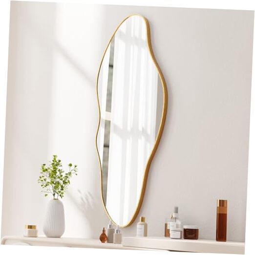 Irregular Wall Mirror Asymmetrical Mirror for Wall 19.6