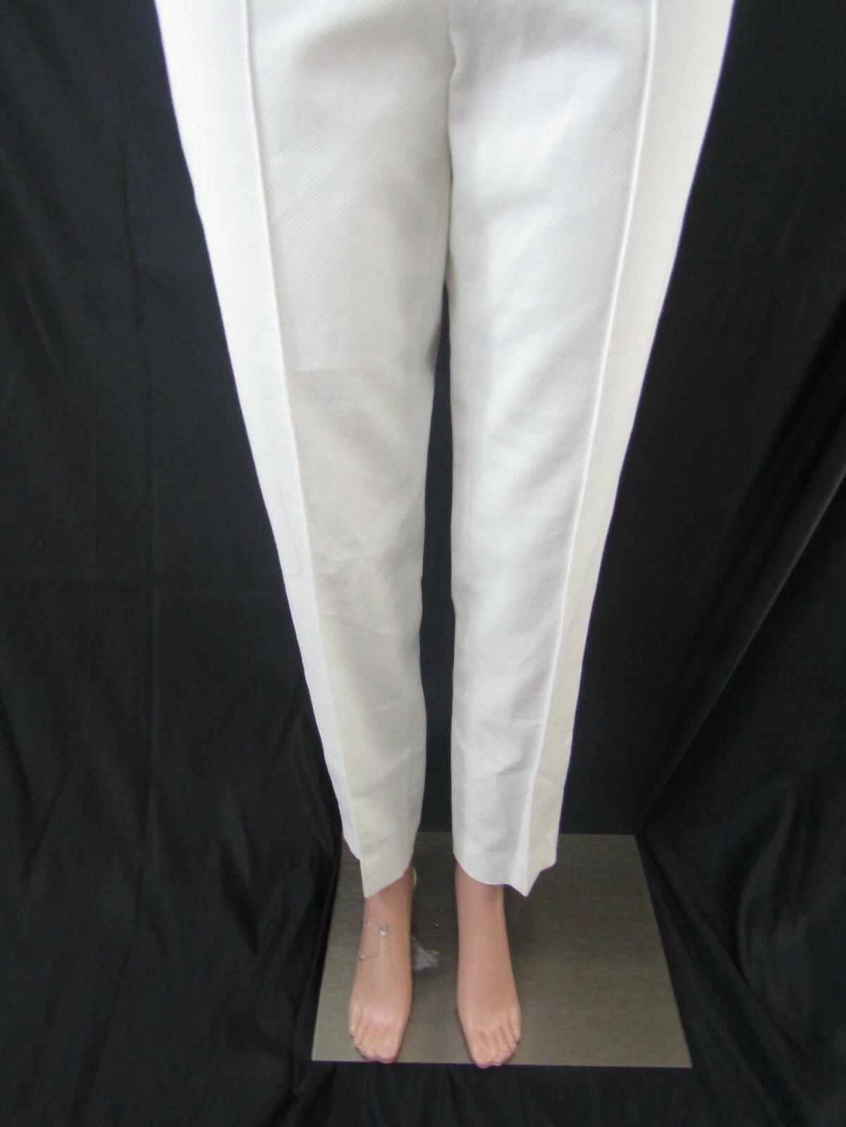 NWT Moschino Cheap+ Chic White Side Zip Pant Size 6 40 Retail $475