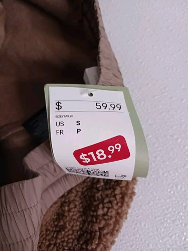Nwt Womens H&M Fleece Faux Fur Sheep Joggers Sweat Pants Tan Brown Small - Picture 5 of 8