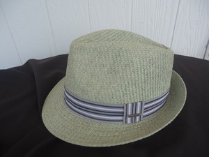 mens green fedora hat