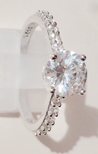 14K Weißgold Rundschliff Diamant Verlobungsring für Damen, Braut 1,00 ct - Bild 3 von 7