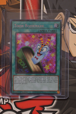 Yugioh Toon Deck Yu-Gi-Oh! Toon Bookmark Card BLCR-EN067 - 1st Edition,  Near Mint, Secret Rare Yugioh Toon Cards