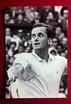 Original Autograph by Wilhelm Bungert (Tennis), B/W Photo, 15 x 10.2 cm