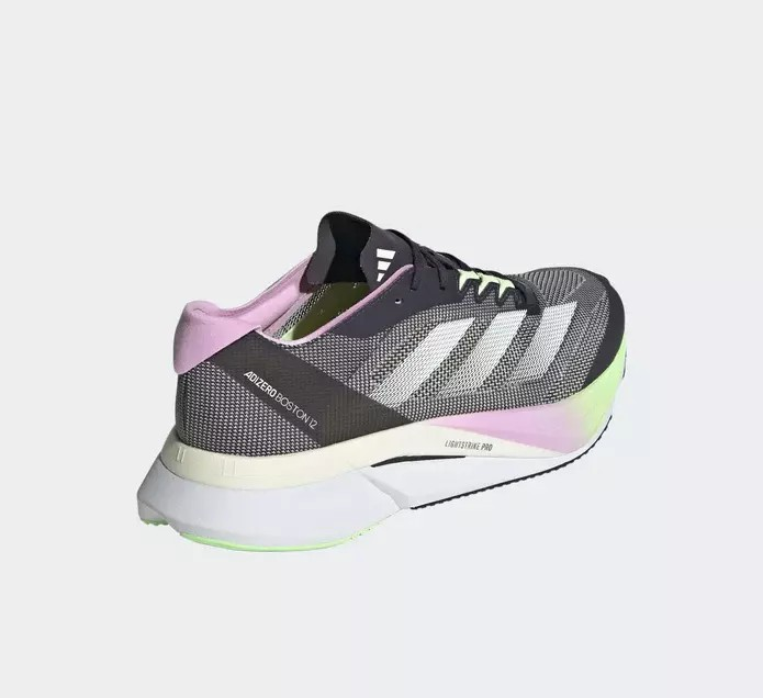 Size 8 - Adidas Adizero Boston 12 Black Green Spark for sale