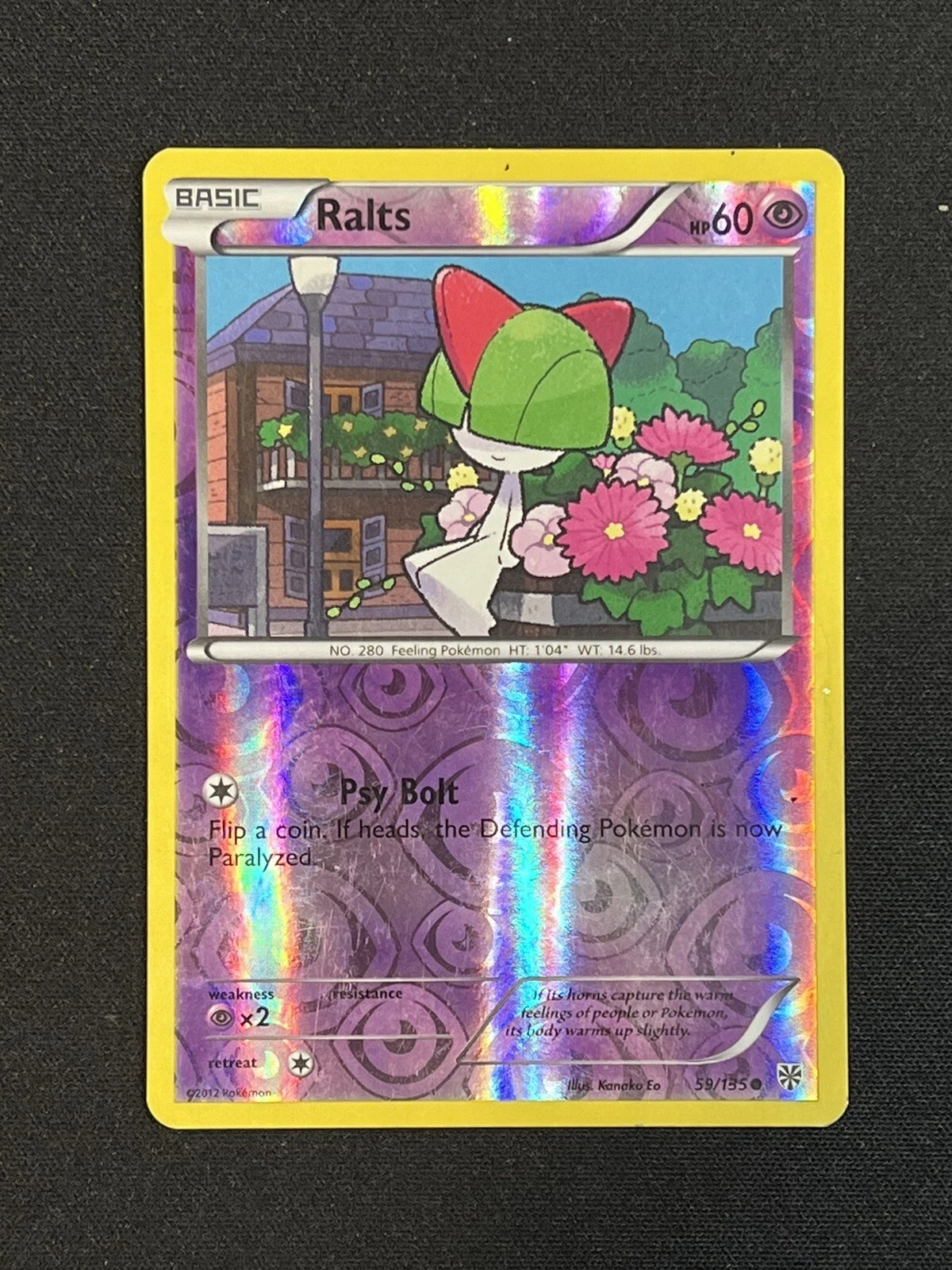 Ralts - 59/135 - Common - Reverse Holo Lightly Played Pokemon BW - Plasma Storm