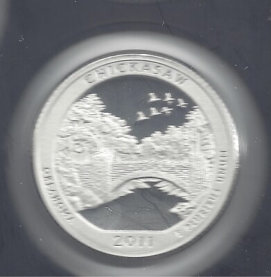 2011 S Silver Proof CHICKASAW Quarter - 90% Silver