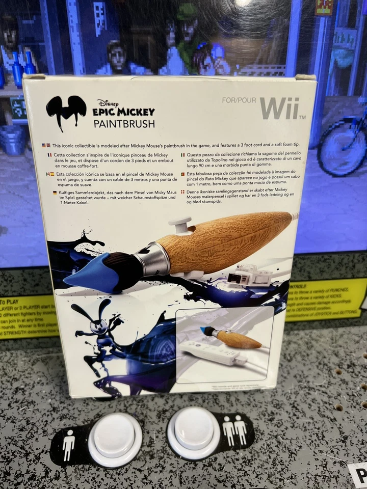 Nintendo Wii PDP Disney Epic Mickey Paintbrush Chuk Controller BRAND NEW SEALED - Image 2 of 4