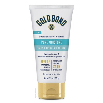 Gold Bond Pure Moisture Daily Body & Face Lotion 5.5 oz. SUPER DEAL!!
