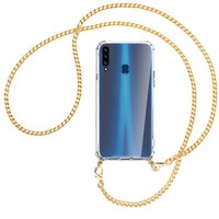 Handykette FüR Samsung Galaxy A20S Goldfarbene Kette (G) HüLle Mit Band Kordel