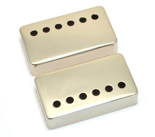 (2) Nickel Covers for Vintage Gibson® PAF Humbucker Pickups PC-0300-001